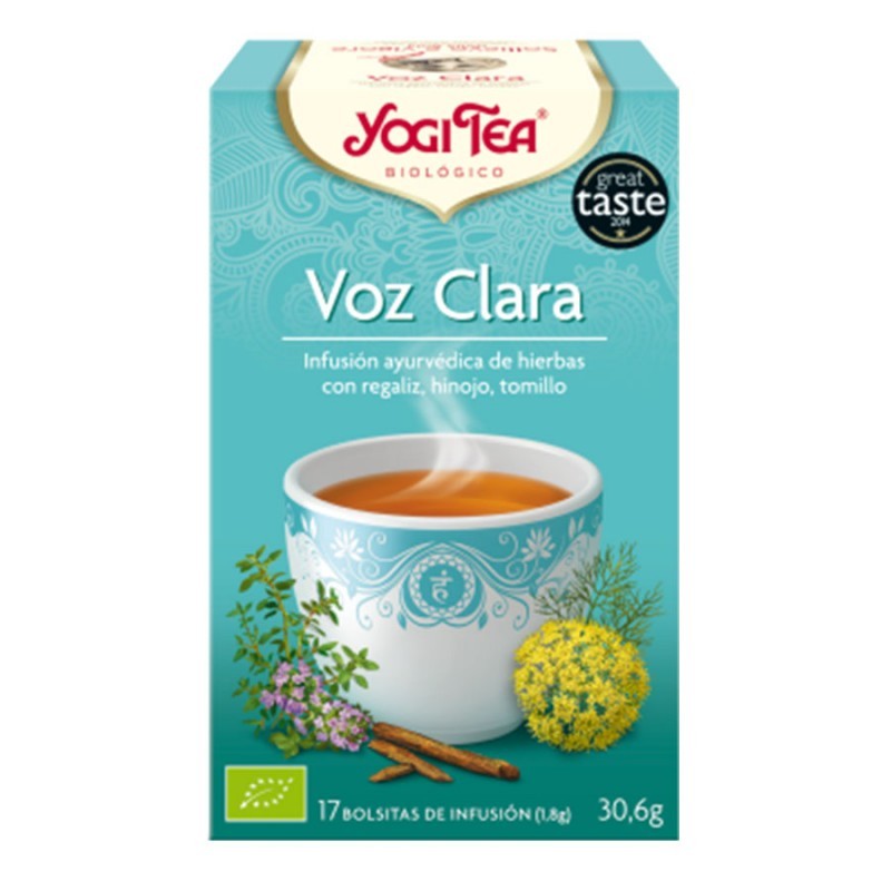 Yogi Tea Voz clara BIO 17 filtros
