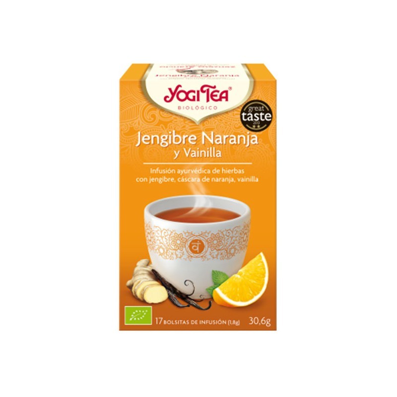 Yogi Tea Jengibre, naranja y vainilla  BIO 17 filtros