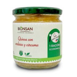 Quinoa con verduras y cúrcuma ecológica -280gr - BIONSAN