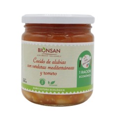 Cocido ecológico de alubias con verduras mediterráneas y romero -280gr BIONSAN