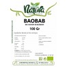 Baobab en Polvo BIO 100 g Sin Gluten EcoAndes