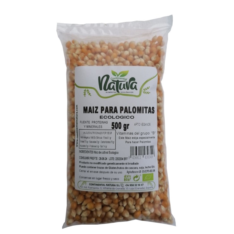 Maiz BIO para PALOMITAS 500 gr C. Natura