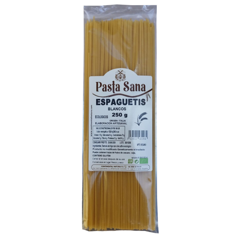 Espaguetis blanco BIO 250 gramos Pasta Sana