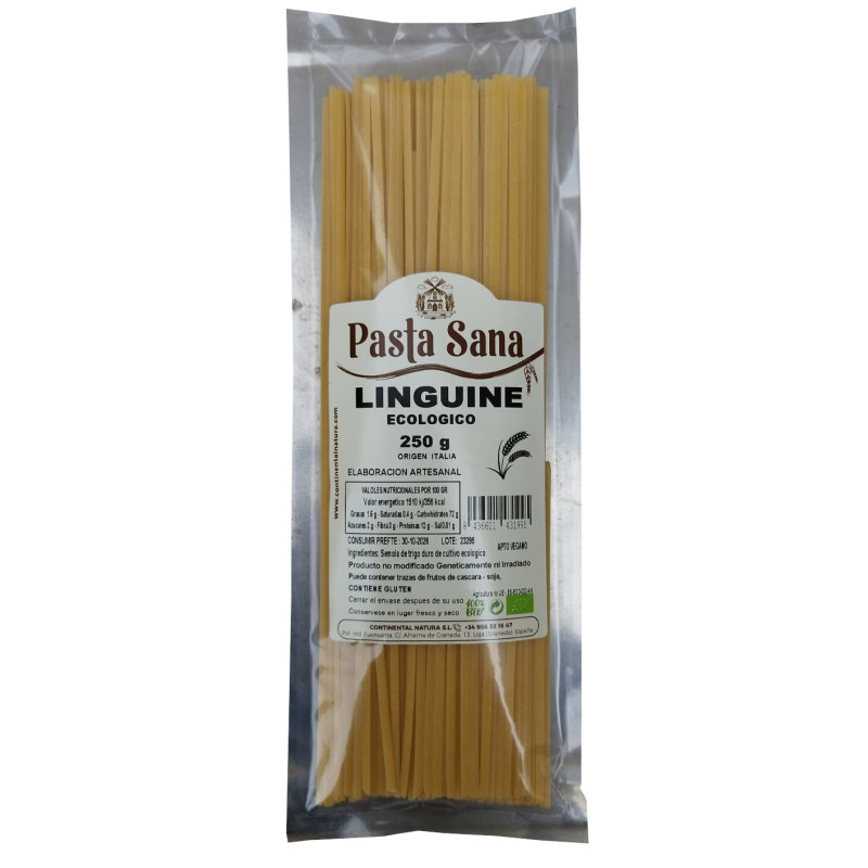 Linguine Bronzo blancos BIO 250 gr (Tallarines) C.Natura