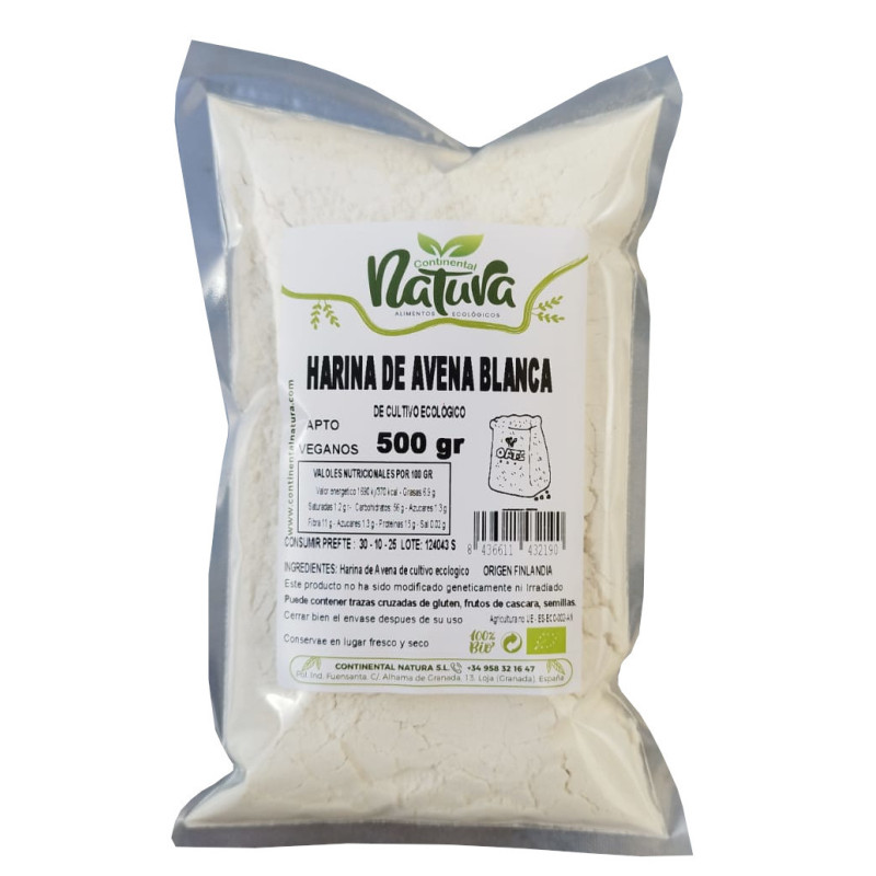 Harina de Avena Blanca ECO 500 gr C.Natura