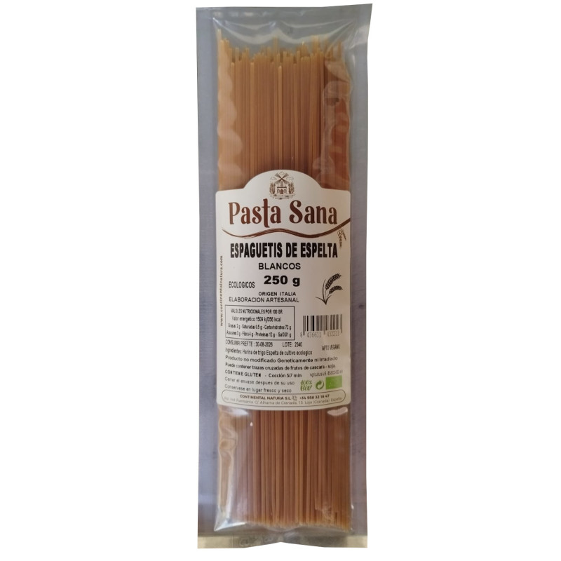 Espaguetis de espelta blancos BIO 250 gr PASTA SANA