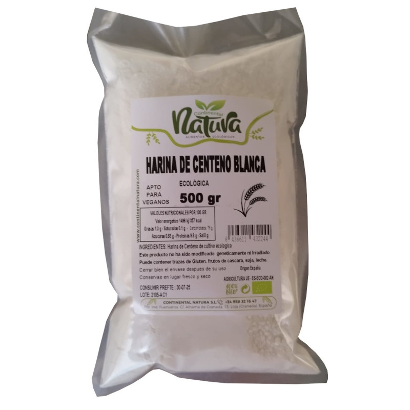 Harina de Centeno Blanca ECO 500 gr C. Natura