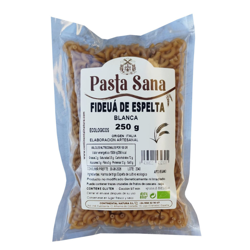 Fideuá de espelta Blanca BIO 250 gr Pasta Sana