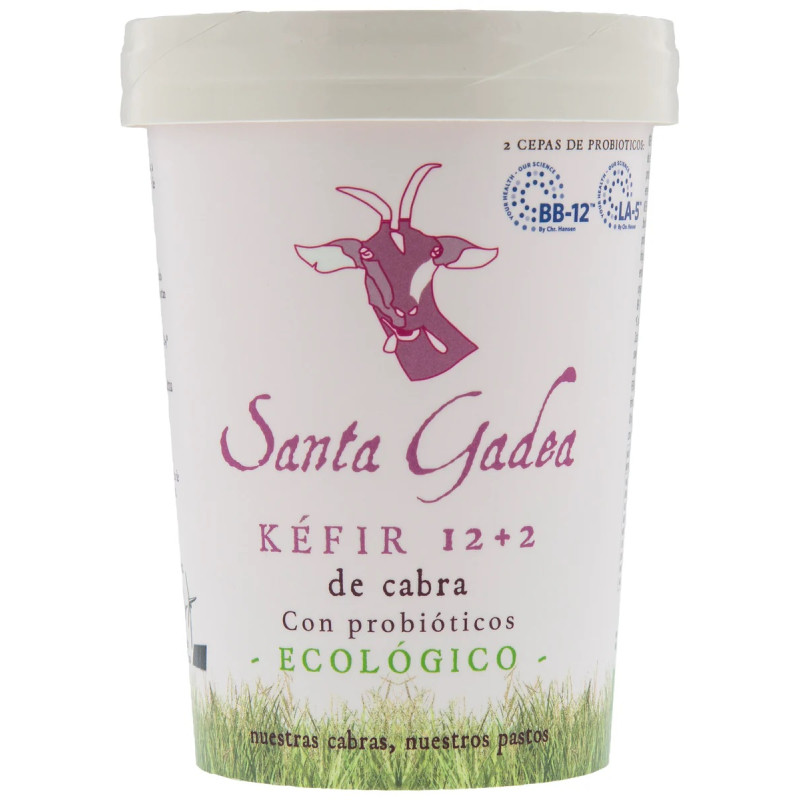 Kefir de cabra con probioticos Bio 420g Santa Gadea