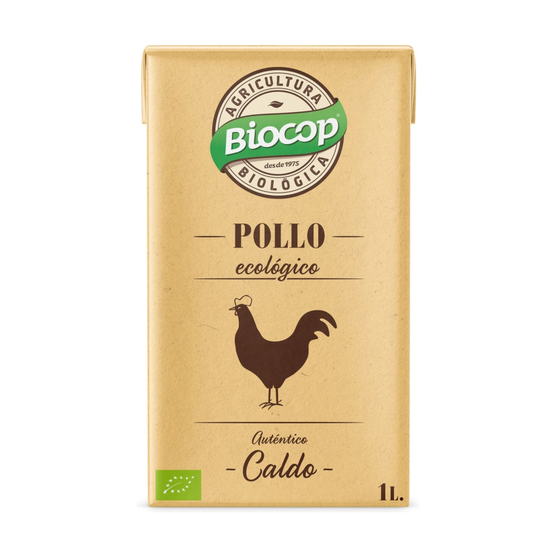 Caldo de Pollo autentico tetrabrik Bio 1L Biocop