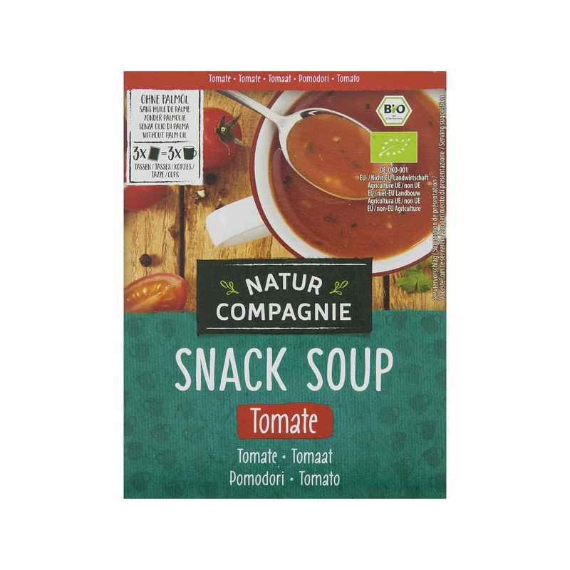 Sopa instantanea de Tomate bio 3x20 g Natur Compagnie