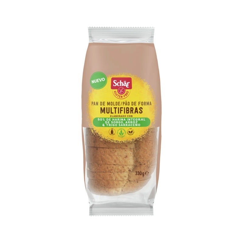 Pan de Molde Multifibras 330g Schar SIN GLUTEN