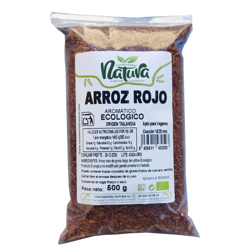 Arroz Rojo BIO 500 gr Continental Natura