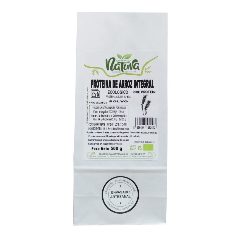 Proteina de Arroz integral BIO 500 g