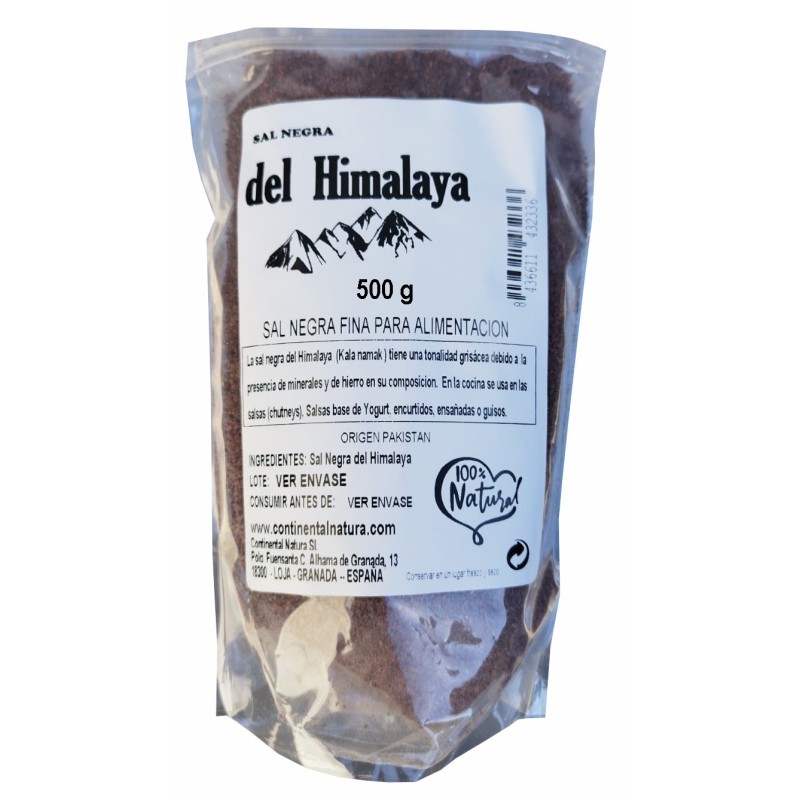 Sal del Himalaya Negra 500 g. Continental Natura