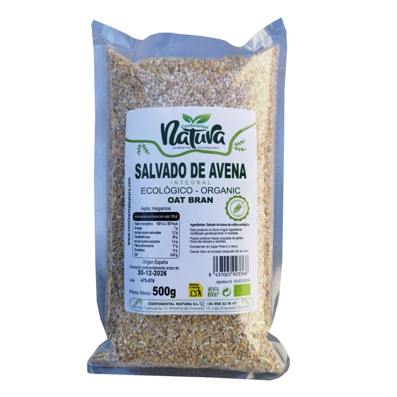 Salvado de avena 500 g C.Natura