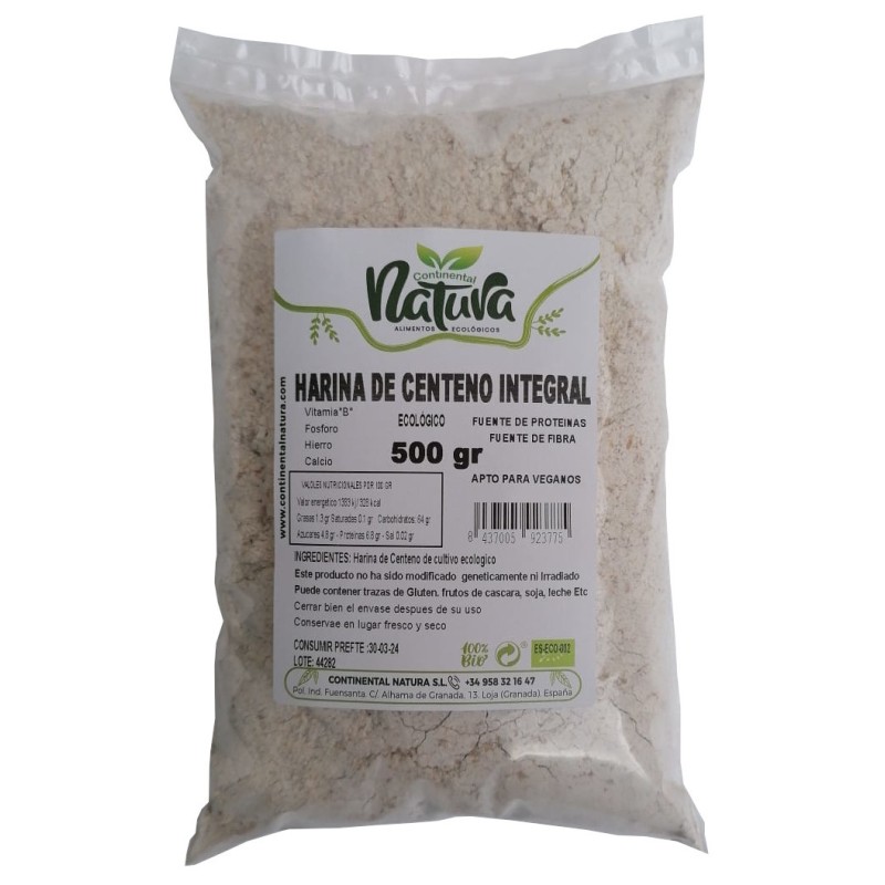 Harina de Centeno Integral ECO 500 gr C. Natura
