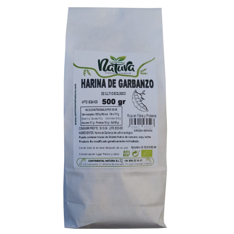 Harina de Garbanzo BIO 500 gr Continental Natura