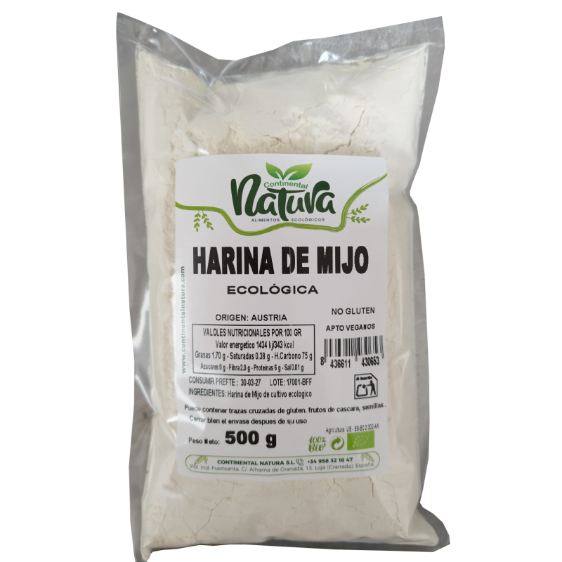 Harina de Mijo BIO 500 gr C.Natura