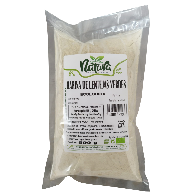 Harina de Lenteja BIO SIN GLUTEN 500 gr ECOBASICS