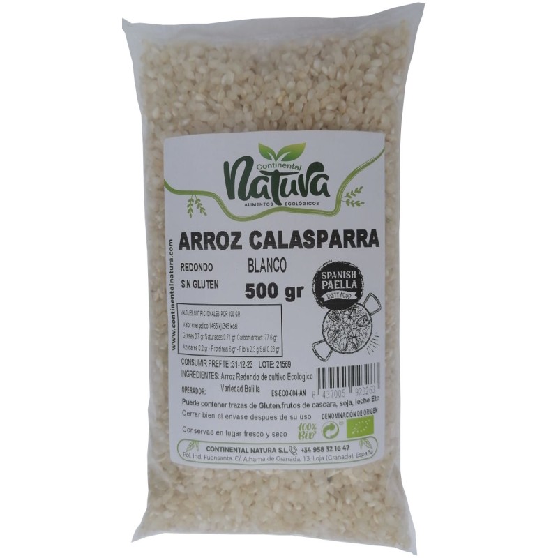 Arroz Balilla Blanco de Calasparra BIO 500 gr