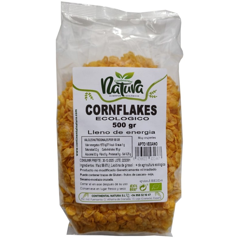 Cornflakes BIO Sin azúcar 200 g Continental Natura