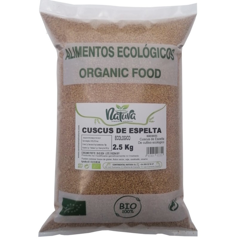 Cuscus de espelta Integral BIO 2.5 Kilos C.Natura