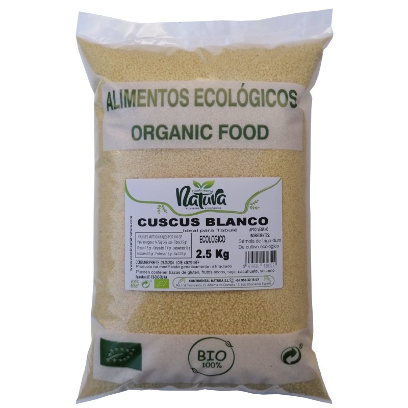 Cuscus Blanco BIO 2.5 kilos C. Natura