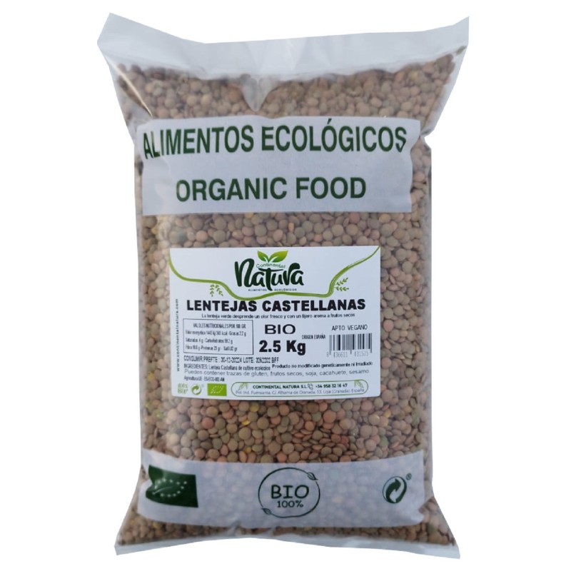Lentejas Castellanas BIO 2.5 kg C. Natura