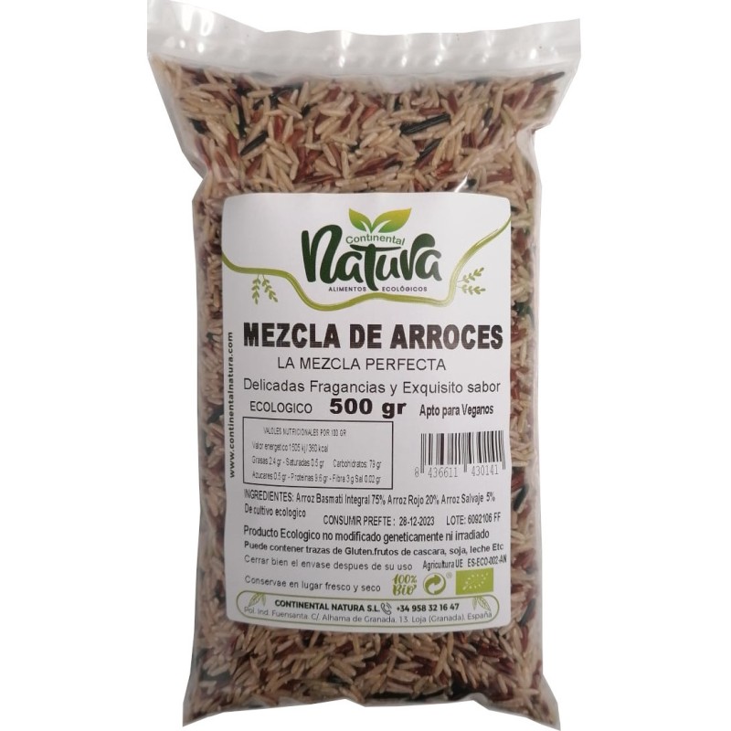 Mezcla de Arroces, Basmati Int, Rojo, Salvaje 500 gr C. Natura