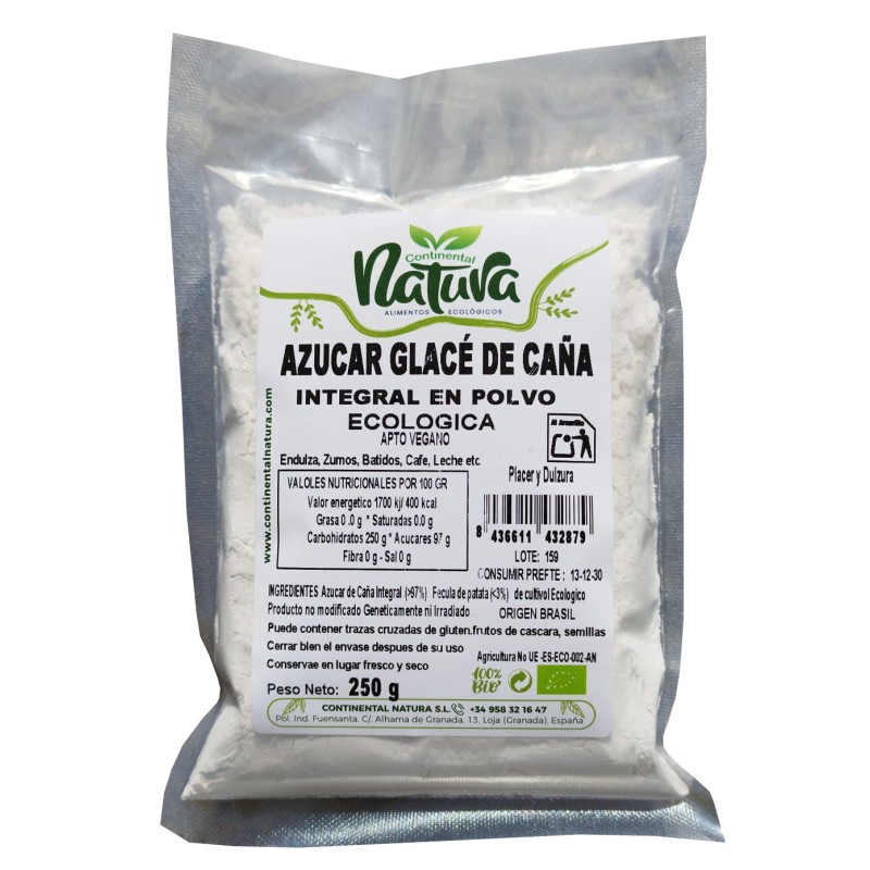 Azúcar de Caña Integral GLACÉ  en polvo BIO 250 gr C.Natura