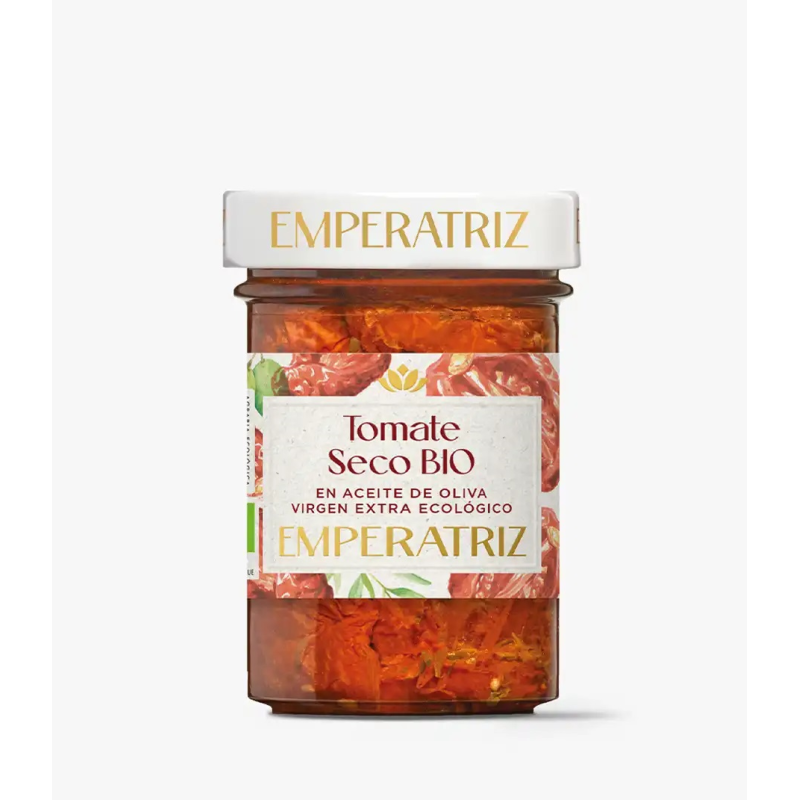 Tomate seco aceite de oliva bio, 212 ml.  Emperatriz