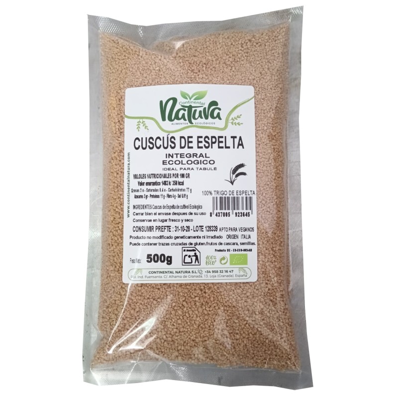 Cuscus de espelta Integral BIO 500 gr Continental Natura