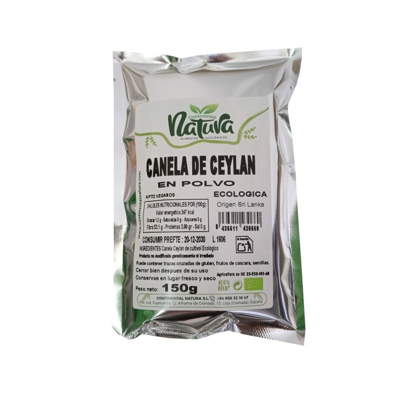 Canela Ceylán en Polvo BIO 150 gr C. Natura