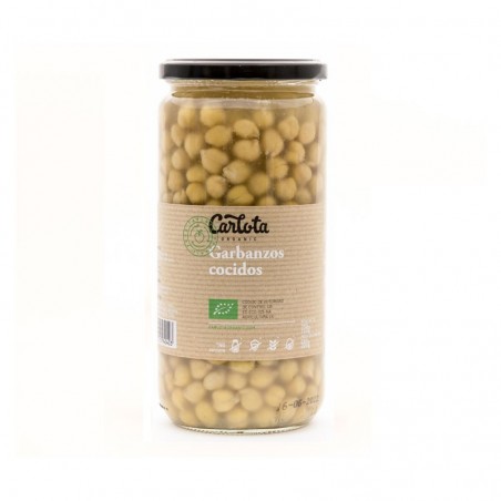 Garbanzos cocidos BIO 720 g Carlota Organic