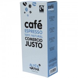 Cafe Espresso 100% natural BIO 250 gr Molido especial...